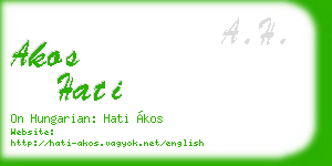 akos hati business card